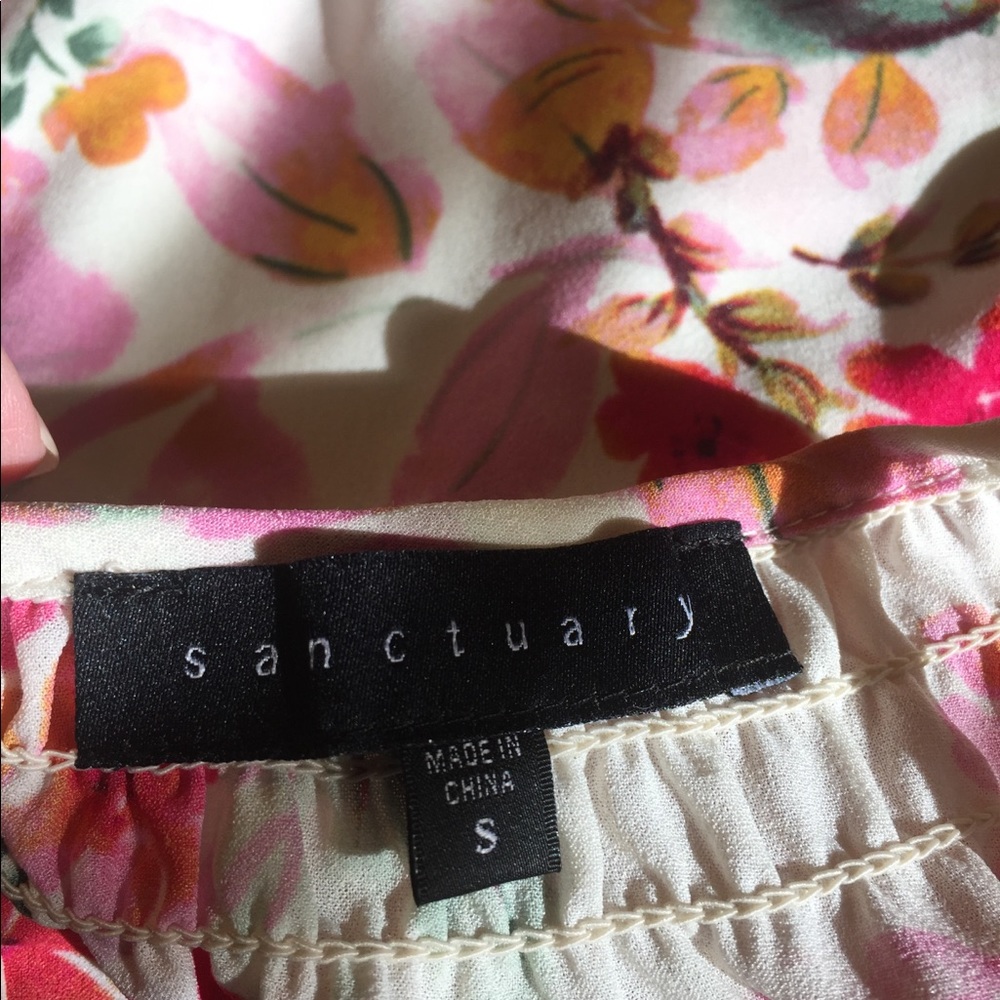 Sanctuary Floral Cold Shoulder Top - Picture 11 of 13